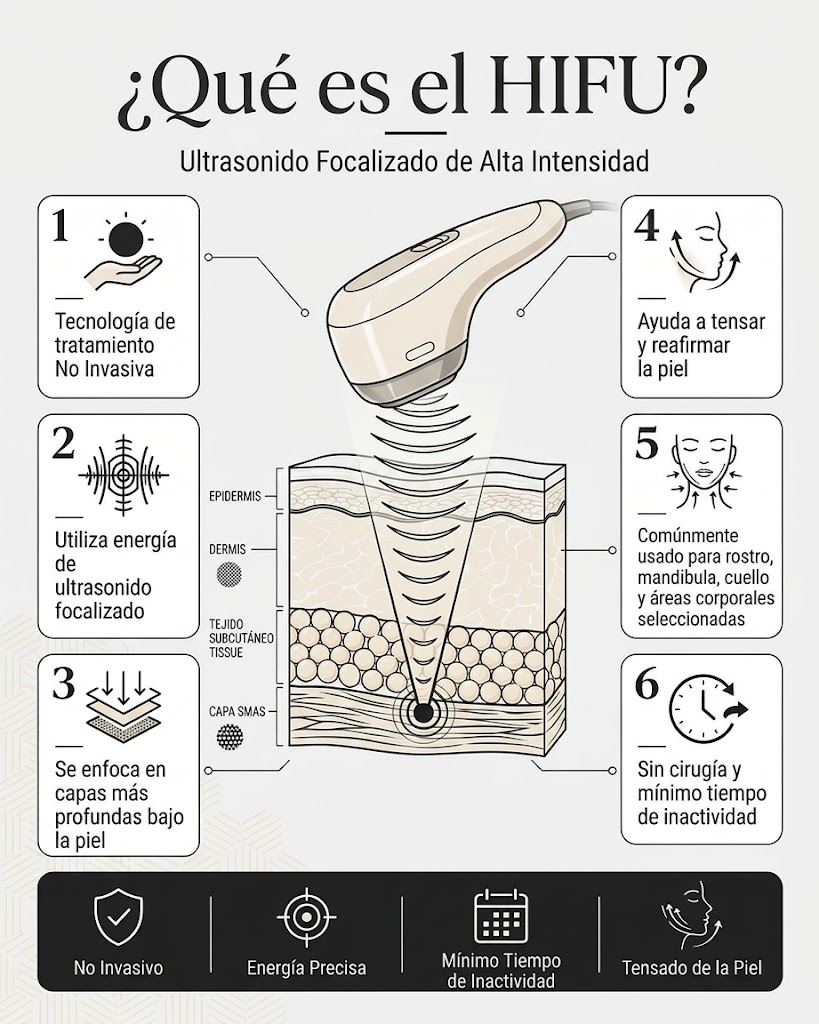 HIFU: ultrasonido focalizado bajo la piel