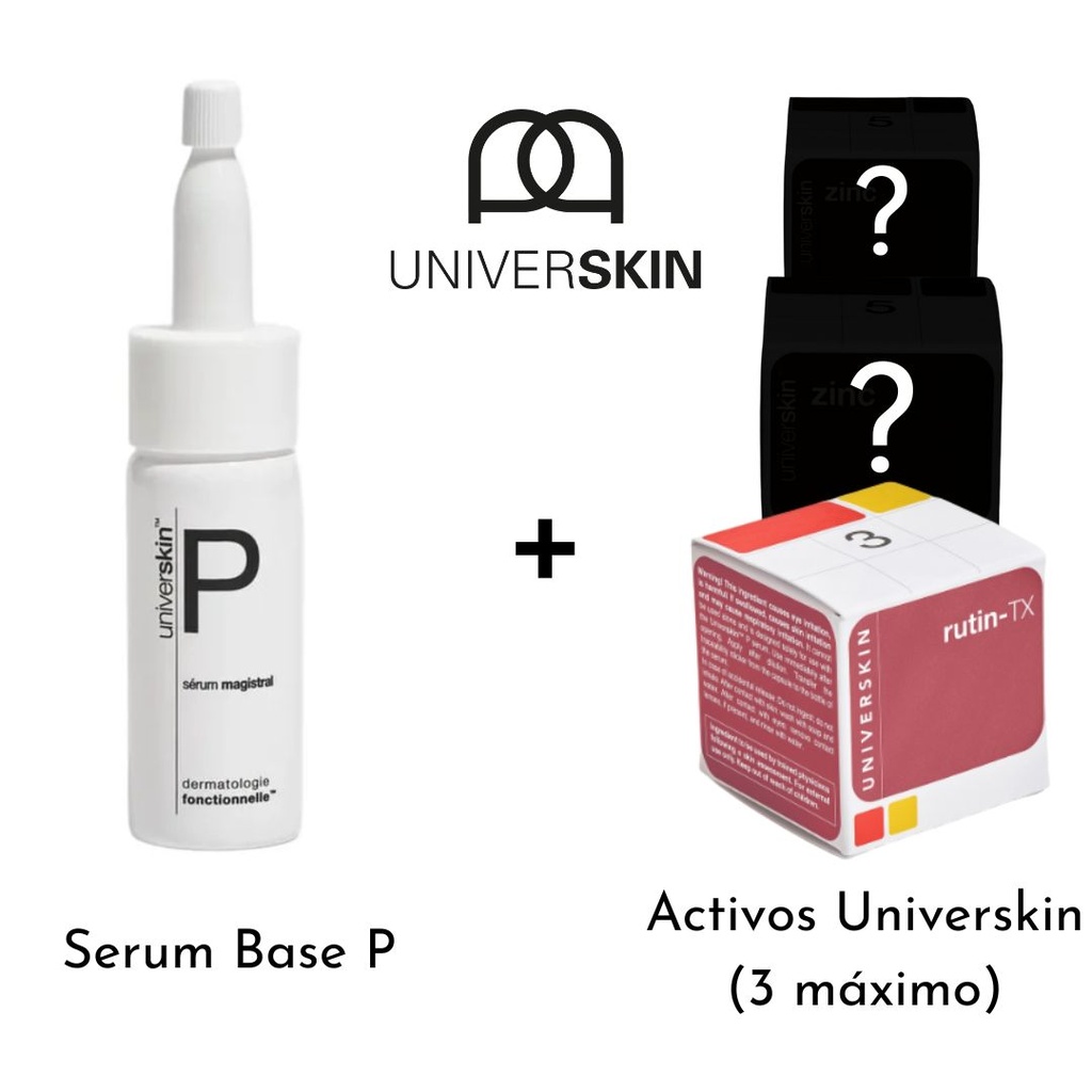 Rutin-TX 3% de la marca Universkin: Mezclar con Serum Base P